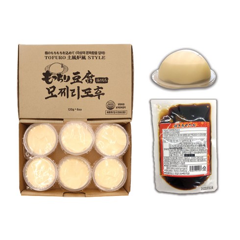 모찌리도후 1box (120g x 6ea) + 이찌방 야끼도리소스 100g, 720g, 박스