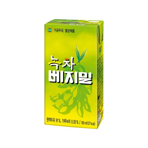 녹차 베지밀 190mlx48팩, 48개, 190ml