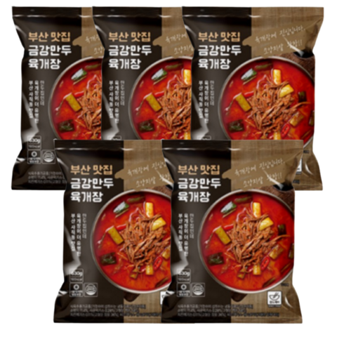 김재훈고사리육개장 - 참도깨비 부산 맛집 금강만두 육개장630gx5봉, 630g, 5개