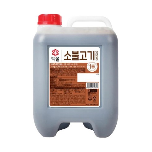 백설 소불고기 양념장, 10kg, 1개