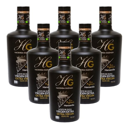 헬스베버리지 HG 엑스트라버진 올리브오일 만자니아 500ml 6병, 고강도에어백, 상세설명 참조