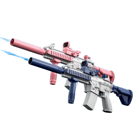 2023년 가성비 최고 글록물총 - M416 자동 워터건 펌프 대용량 물통 전동물총, 블루