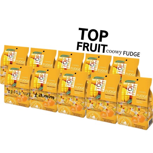 베트남 TOP FRUIT 망고 젤리 320g x10, 10개