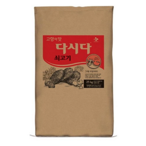 다시다25kg - 백설 CJ 쇠고기 다시다 25kg, 1개