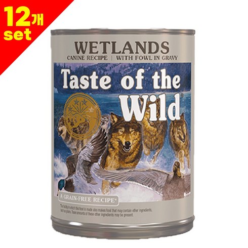 토우 그레인프리 강아지 주식캔, 구운오리 앤 고구마, 390g, 12개