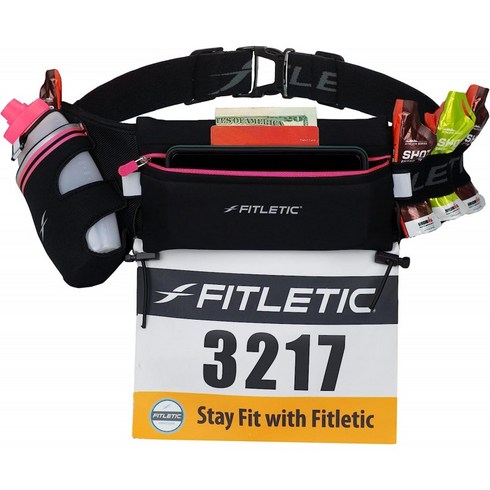 Fitletic HD12G 풀 로드 하이드레이션 벨트 | Endurance Ironman Triathlon 5K 10K 마라톤 트레일, 단일옵션