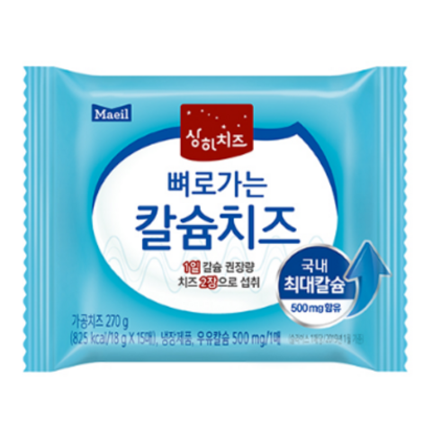 매일상하치즈 - 매일유업 MI109)매일 뼈로가는칼슘치즈60매(30매+30매), 180g, 6개