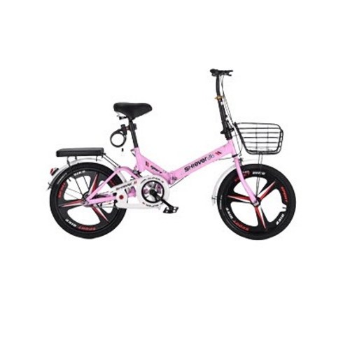 2023년 가성비 최고 접이식미니벨로 - 접이식 미니벨로 자전거 출퇴근 마실용 여성 접는 입문용, 22인치, 핑크 마그네슘 휠 충격흡수형