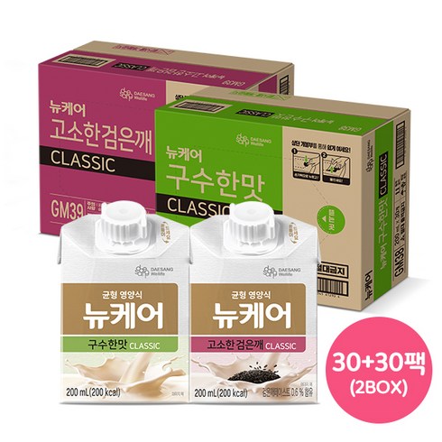 뉴케어 구수한맛 밸런스업 144팩 [H - 대상웰라이프 뉴케어 구수한맛 200ml 60팩, 60개