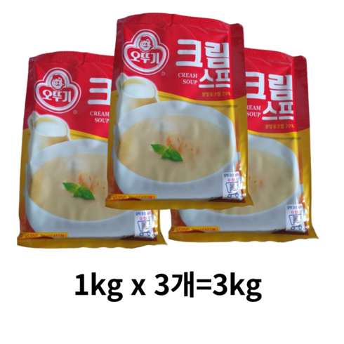 오뚜기 크림 스프, 3kg, 3개