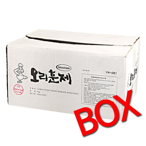 나주배로 숙성한 훈제오리 180gX10팩 - 오리훈제 900G영해 BOX(10), 900g, 없음, 10개