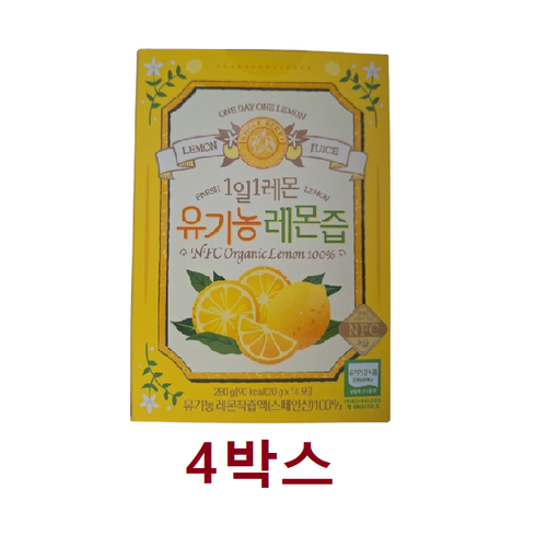 도투락 NFC착즙 마이톡톡 레몬즙 총6박스 90포 - 1일1레몬 리얼착즙 레몬즙 20g x 14포 x 4박스 (총 56포), 280g, 4개