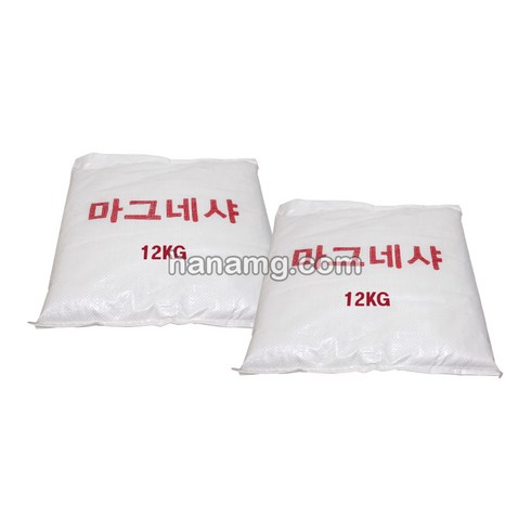 마그네샤12kg(백회가루) 2포, 2개