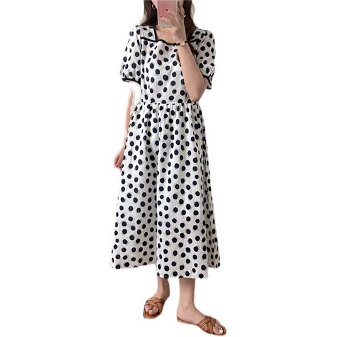 나 혼자 산다 박나래 배다빈 원피스 드레스 퍼프소매 스타일 도트 쉬폰 패션