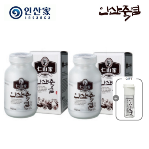 인산가죽염 - 인산가 (주)인산가 정품 9회 인산죽염 분말(230g) x 2개 묶음+홍삼초코크런치(49g) 사은품, 2개 묶음 1세트, 460g