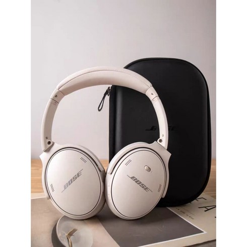 보스 노이즈 캔슬링 블루투스헤드폰, 스모크 화이트, BOSE QC45