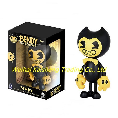 Kisen 잉크기계 피규어 밴디 엘리스 보리스 잉크밴디 funkoPOP 잉크 기계, 02  Bandy figure, 흑노랑