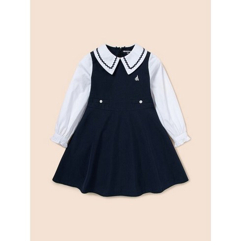 2023년 가성비 최고 빈폴키즈원피스 - BEANPOLE 빈폴 KIDS 베스트형 클래식 원피스 - 네이비 616374