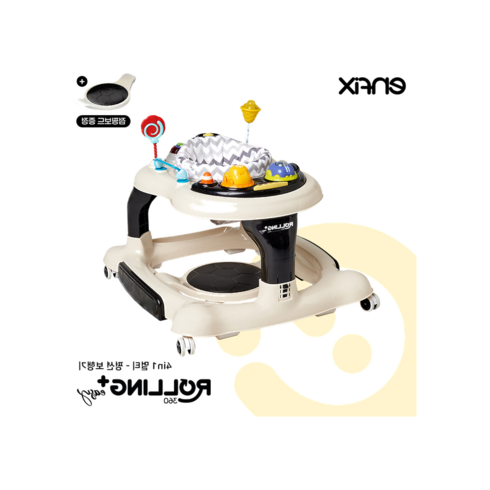 엔픽스보행기대여 - 엔픽스 롤링360이지 다기능 아기 보행기 블랙무빙