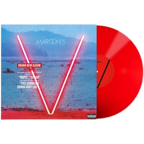 마룬5 LP V 앨범 레드 컬러 바이닐 Maroon 5 LP