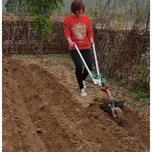 밭고랑만들기 고랑 쟁기 관리기 경운기 손쟁기 텃밭 밭갈이 트랙터 농기구 수동, 작은 쟁기 기본 모델, 1개