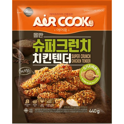 신세계푸드 올반 슈퍼크런치 치킨텐더440g*6팩, 440g, 6개