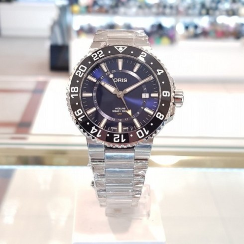 오리스 - 오리스 아퀴스 GMT 딥블루 43.5mm(798 7754 4135-07 8 24 05PEB)