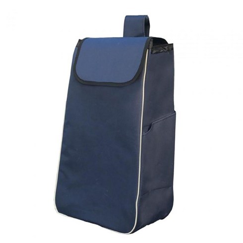 쇼핑 카트 교체용 보관 가방 방수 내구성이 뛰어난 경량 접이식, 짙은 진한 파란색, 1개
