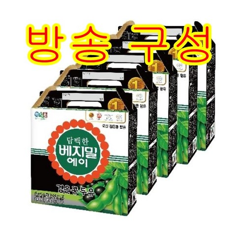 베지밀A 담백한 검은콩두유 190ml 80팩, 80개