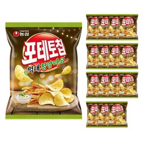 포테토칩 먹태 청양마요맛, 50g, 16개