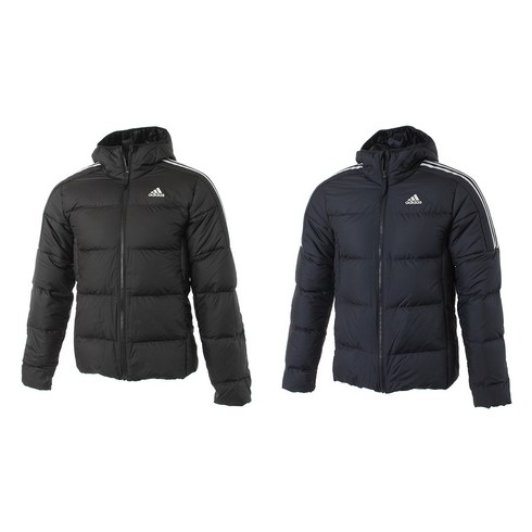 아디다스 에센셜 미드 후드 패딩 점퍼 GT9141 FT9133