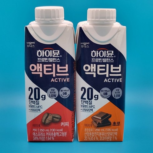 일동 하이뮨 액티브 250ml 커피 9개 + 초코 9개