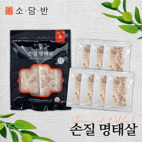 2023년 가성비 최고 소담반 손질명태살 - [소담반] 손질명태살(순살) 500g(지퍼백)5팩 (총 35토막 2.5kg이상), 단일속성