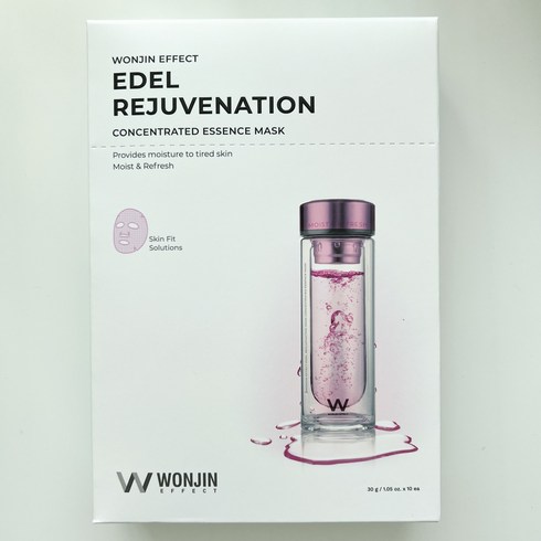 WONJIN 원진 Edel REJUVENATION CONCENTRATED ESSENCE MASK 셀 리쥬브네이션 마스크 (10 sheets x 1.05 oz), 10개