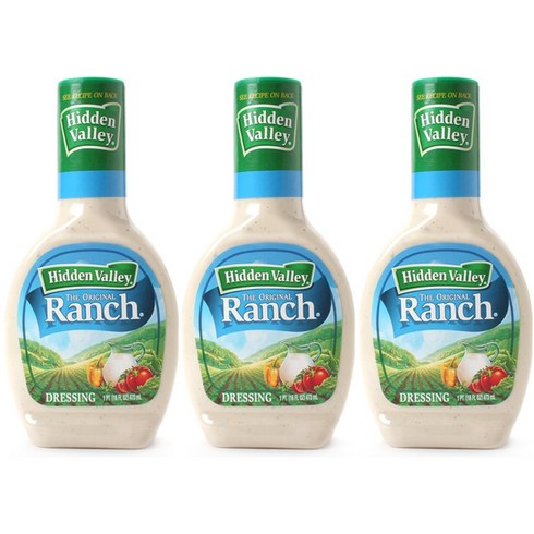 히든밸리 디 오리지널 랜치 드레싱, 473ml, 3개