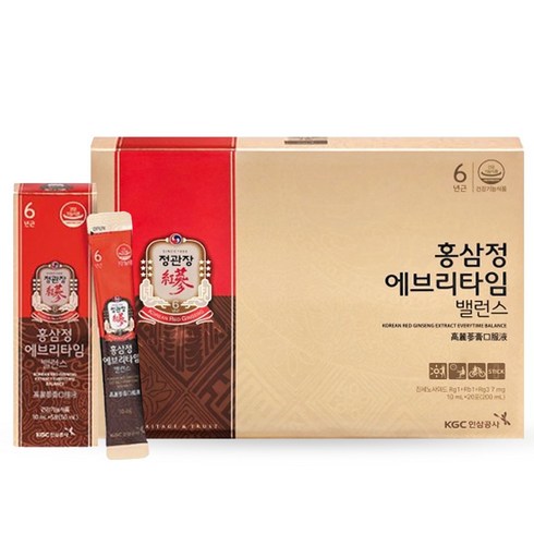 정관장 홍삼정 에브리타임 밸런스 10ml*20포 (리본포장), 200ml, 1개