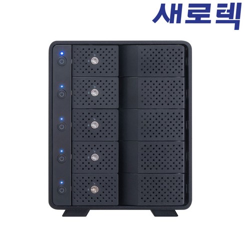 freegodirect - 위즈플랫 FRIGO 5베이 USB-C 3.1 Gen2 + Gen2 HUB 외장하드 케이스 스토리지 F5000UH31C, 1개