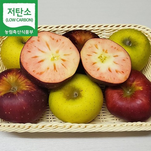 2023년 가성비 최고 영주 엔부사과 - GAP 저탄소인증 산지직송 경북 영주 엔부사과 속빨간 사과(6ea) + 황금사과 시나노골드 사과(6ea) 3kg, 1박스
