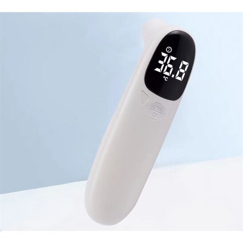 적외선지능온도측정계 비접촉식 온도계, 흰색 충전식