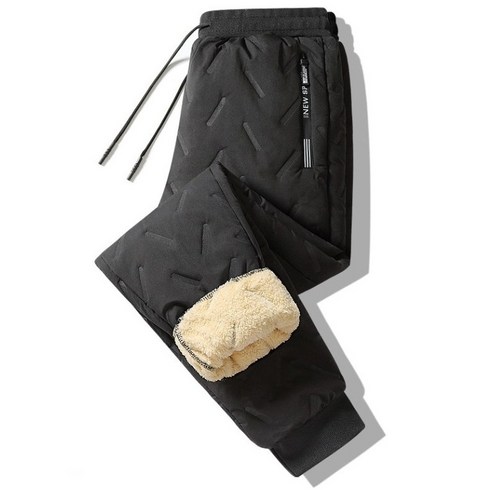 2023년 가성비 최고 남자조거팬츠 - 차쿠 남성 패딩 방한 바지 털바지 조거팬츠 털기모 바지