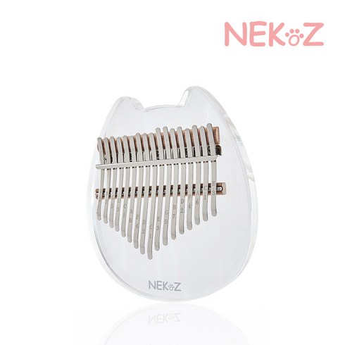 네코즈 칼림바 17A 홀로그램 아크릴+하드케이스 포함, 추가안함, 17키 음계스티커 C키 추가