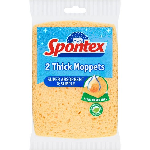 스폰텍스 Spontex 위생 모펫 다용도 청소 스펀지 (2개 팩), 2개