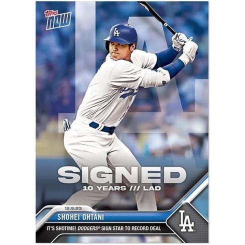 topps now 오타니 쇼헤이 #OS21 쇼타임 오타니 선수가 다저스로 이적 2023년