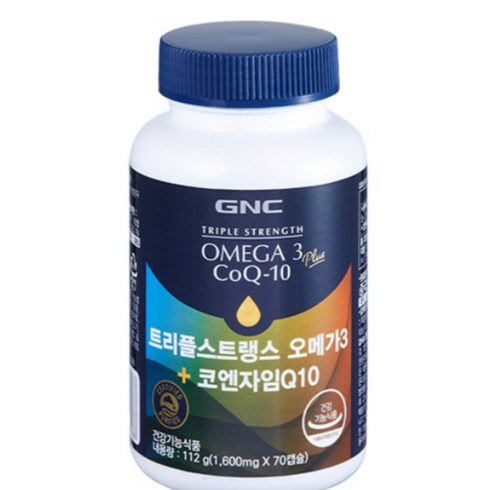 GNC 트리플스트랭스 오메가3 코엔자임큐텐, 1개, 112g