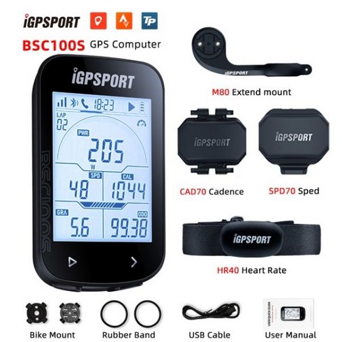 2023년 가성비 최고 igs630s - BSC100S iGPSPORT ANT + GPS 자전거 컴퓨터 라이딩 사이클링 주행 거리계 무선 속도계 지원 파워 미터 방수 iGS630, BSC100S Group T