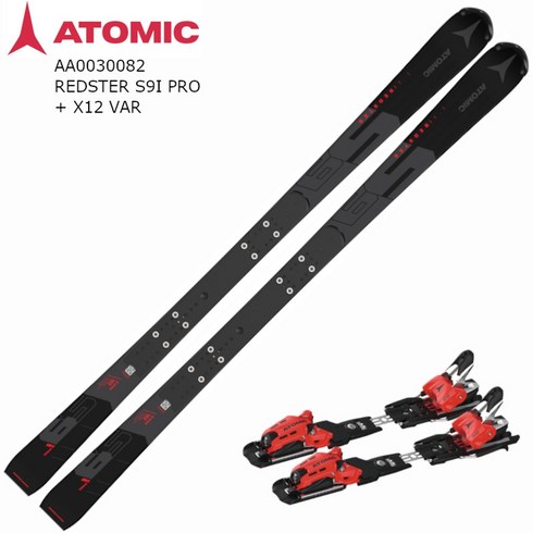 2023년 가성비 최고 아토믹s9 - ATOMIC 스키판 플레이트 2024 REDSTER S9i PRO +X12VAR 데모 바인딩 세트 aa0030082ad5001766, 165cm