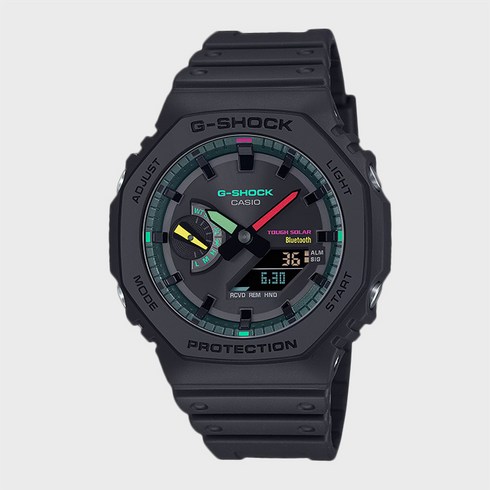 지얄오크 - G-SHOCK 지샥 GA-B2100MF-1A 지얄오크 네온 블루투스시계