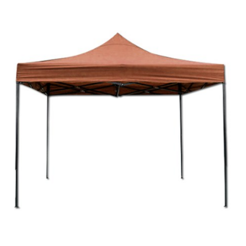 런웨이브 캐노피 방수 천막지붕 + 프레임 세트 3 x 3 m, 다크브라운, 1세트
