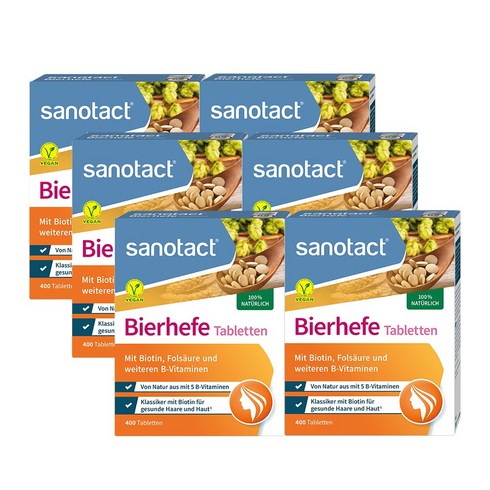 휴럼 비너지 맥주효모 비오틴 18박스  - 자노탁트 비오라보 맥주효모 비어헤페 400정 X 3개, 6박스