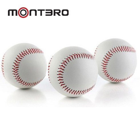 monteor 소프트 하드 야구공 연습볼 3개세트, 하드볼, 3개